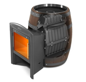 Печь-каменка ВАРИАТА CAST БАРРЕЛЬ VITRA палисандр