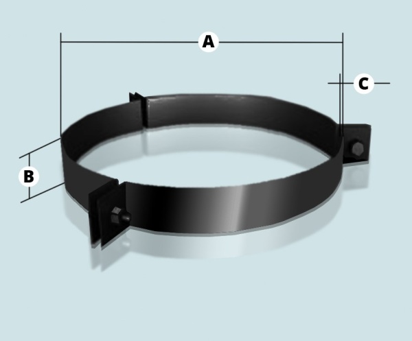 Хомут под растяжки d = 280 мм  AGNI  ЭМАЛИРОВАННЫЙ Хомут под растяжки d = 280 мм  AGNI  ЭМАЛИРОВАННЫЙ