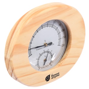 Термогигрометр Банная станция овальный (16х14х3 см) Банные штучки