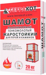 Смесь Глино-шамотная 99,9% ТЕРРАКОТ (20 кг) Смесь Глино-шамотная 99,9% ТЕРРАКОТ (20 кг)