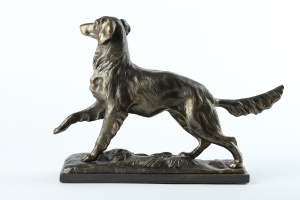 Статуэтка ХДИ-2.001  СТОЙКА ПО ДИЧИ патина (ГБ: 290 х 90 х 200 мм) ЛИТКОМ