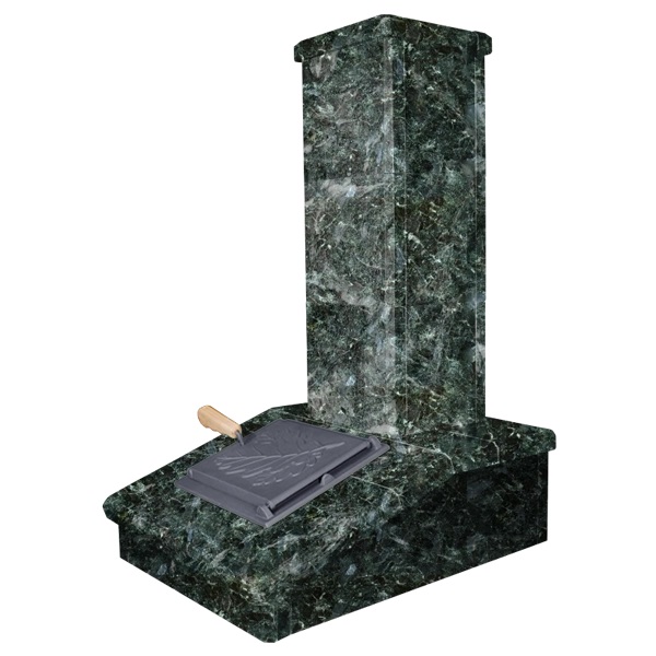 Облицовка на трубу для печей АВАНГАРД 35 / 40  КЛАССИКА СЕРПЕНТИНИТ (130*790)  (3 яруса) под шибер