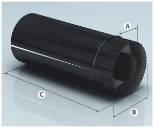 Сэндвич d = 200/280 мм L =  500 мм  AGNI  ЭМАЛИРОВАННЫЙ Сэндвич d = 200/280 мм L =  500 мм  AGNI  ЭМАЛИРОВАННЫЙ