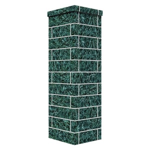 Облицовка на трубу для печей GFS ЗК 18  КЛАССИКА/ПРЕЗИДЕНТ КИРПИЧ ЗМЕЕВИК  (3 яруса) под шибер Облицовка на трубу для печей GFS ЗК 18  КЛАССИКА/ПРЕЗИДЕНТ КИРПИЧ ЗМЕЕВИК  (3 яруса) под шибер