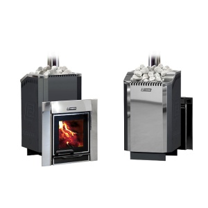 Печь-каменка чугунная ЕРМАК ПРЕМИУМ 12 дверца ПАНОРАМА (6 - 14 м.куб)