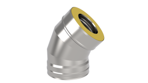 Сэндвич-колено 45 гр. d = 150/220 мм (Н+Н) 0,8 ММ Сэндвич-колено 45 гр. d = 150/220 мм (Н+Н) 0,8 ММ