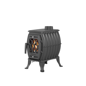 Печь-камин ЧУГУННАЯ ВЕЗУВИЙ ВХ-05 антрацит 5 кВт (100 м.куб) (2) (аналог печь-камин БАХТИНКА)