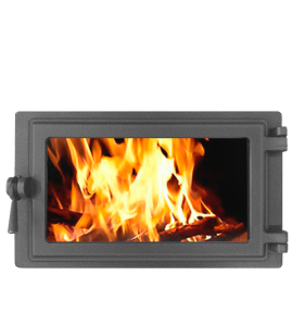 Дверца чугунная ЭТНА 430 (посадочный размер 280 х 450 мм) ПРАВАЯ (петли справа)