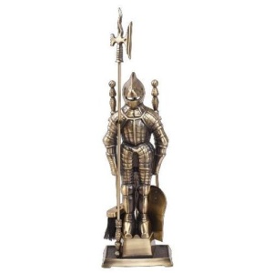 Каминный набор РЫЦАРЬ ЧЕРНЫЙ с БРОНЗОЙ 50011 АB 3 предмета