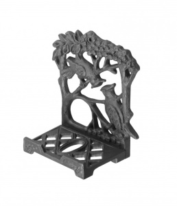 Полка - спичечница ХДИ - 12.033п  СВИРИСТЕЛИ патина (ГР: 142 х 76 х 158 мм) ЛИТКОМ