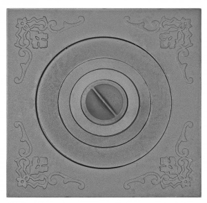 Плита П1-6 с одним отверстием для конфорок/под казан 8-20 л с рис.  (ПР: 600 х 600 х 16,5 мм) ЛИТКОМ Плита П1-6 с одним отверстием для конфорок/под казан 8-20 л с рис.  (ПР: 600 х 600 х 16,5 мм) ЛИТКОМ