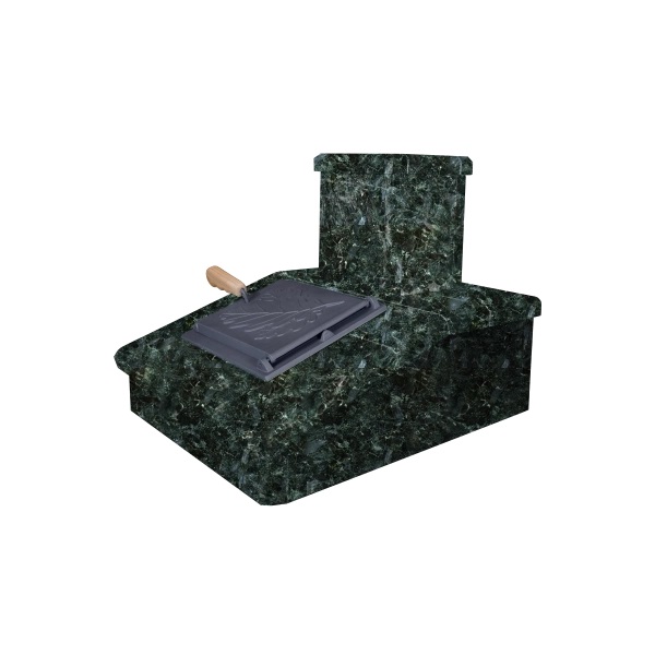 Облицовка на трубу для печей ГРОМ 40  ПРЕЗИДЕНТ СЕРПЕНТИНИТ (150*290)  (1 яруса) под шибер