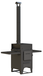 Печь отопительная походная СМУГЛЯНКА - 3 до 70 м.кв. дымоход в комплекте