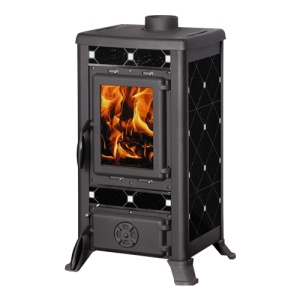 Печь-камин KLEMENS l чугунная капучино d = 120 мм ( 8 кВт ) Печь-камин KLEMENS l чугунная капучино d = 120 мм ( 8 кВт )