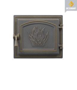 Дверца чугунная ВЕЗУВИЙ 261 крашеная БРОНЗА (посадочный размер 210 х 250 мм) Дверца чугунная ВЕЗУВИЙ 261 крашеная БРОНЗА (посадочный размер 210 х 250 мм)