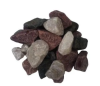 Камень МИКС (порфирит, кварцит белый и малиновый) 20 кг для электрокаменок