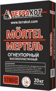 Смесь Мертель огнеупорная ТЕРРАКОТ (20 кг) Смесь Мертель огнеупорная ТЕРРАКОТ (20 кг)