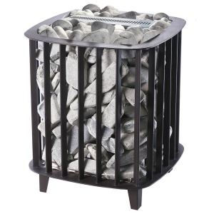 Электрокаменка ПРЕМЬЕРА РУСА паротермальная - 10 кВт (8 - 12 м.куб.) 380В напольная без пульта