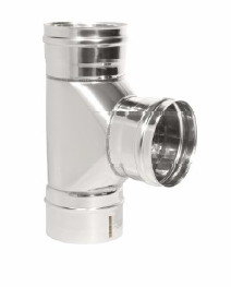 Тройник 90 градусов d = 180 мм ТИС (0,8 ММ) (430 СТАНДАРТ)