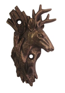 Крючок ХДИ-12.005  ОЛЕНЬ патина (ГР: 110 х 70 х 40 мм) ЛИТКОМ