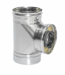 Сэндвич-тройник 90 гр. d = 150/210 мм (Н+Н) ТИС (0,8 ММ) (430 СТАНДАРТ)