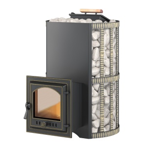 Печь-каменка СКИФ КОВКА  дверца 210 (14 - 30 м.куб) с закрытой каменкой 2022