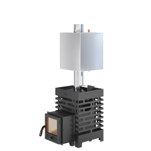 Печь-каменка ASTON 12 с баком дверца со стеклом (6 - 14 м.куб)