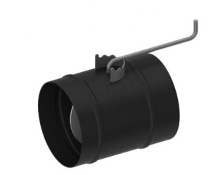 Шибер ТМФ  поворотный d =  120 мм 1,5 мм антрацит  для печей Студент Инженер Гимназист  (3)