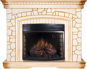 Портал Glasgow слоновая кость для электрооочага Dioramic 28LED FX (RoyalFlame)