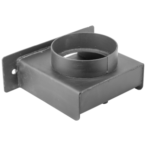 Переходник дымохода КВ 2 для КАРАКАН 16, 20  с прямоуг. дымохода на круглый вертикальный d=180 мм