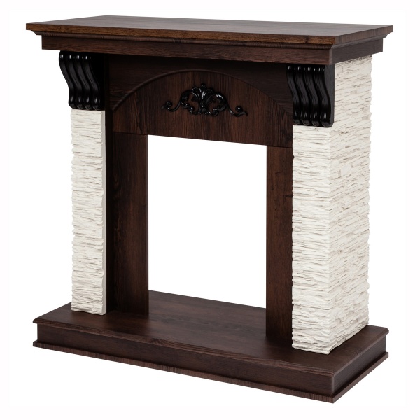 Портал Corfino STD/EUG орех фактурный (NT-F316) для электроочага стандартного/Eugene * Портал Corfino STD/EUG орех фактурный (NT-F316) для электроочага стандартного/Eugene *