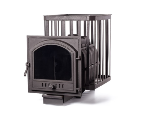 Печь-каменка  чугунная PAROVAR 18 СЕТКА КОВКА дверца 505 патина-медь (10 - 18 м.куб) Печь-каменка  чугунная PAROVAR 18 СЕТКА КОВКА дверца 505 патина-медь (10 - 18 м.куб)