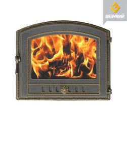 Дверца чугунная ВЕЗУВИЙ 224 крашеная со стеклом БРОНЗА (посадочный размер 330 х 410 мм) Дверца чугунная ВЕЗУВИЙ 224 крашеная со стеклом БРОНЗА (посадочный размер 330 х 410 мм)