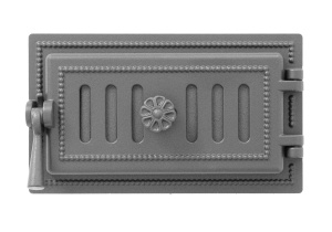 Дверца чугунная поддувальная ВЕЗУВИЙ 236 крашеная АНТРАЦИТ  (посадочный размер 140 х 275 мм) Дверца чугунная поддувальная ВЕЗУВИЙ 236 крашеная АНТРАЦИТ  (посадочный размер 140 х 275 мм)