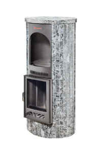 Печь отопительная ЛАДА ПФ в ламелях ПИРОКСЕНИТ НАБОРНЫЙ с варочной поверхностью (150 м.куб.)