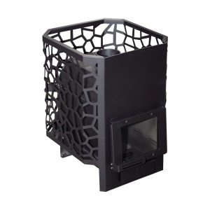 Печь-каменка РАДА  сталь 4 мм 18S СЕТКА без ВТК (16 - 20 м.куб) (без дверки)