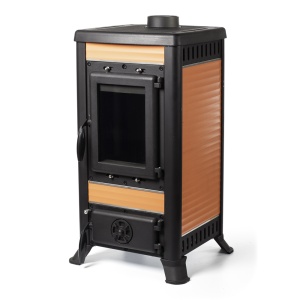 Печь-камин KLEMENS l чугунная красный d = 120 мм ( 8 кВт ) Печь-камин KLEMENS l чугунная красный d = 120 мм ( 8 кВт )