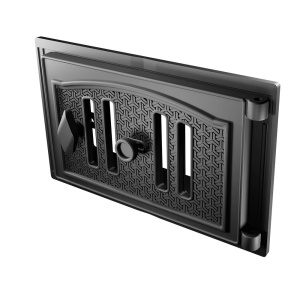 Дверца чугунная поддувальная АТМОСФЕРА (посадочный размер 210 х 340 мм)