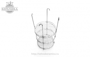 Этажерка 3-х ярусная с бортиком d = 220 мм ТЕХНОКЕРАМИКА Этажерка 3-х ярусная с бортиком d = 220 мм ТЕХНОКЕРАМИКА