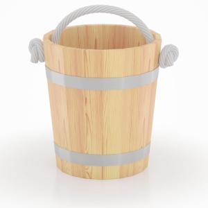 Ведро 12 л КЕДР натуральный