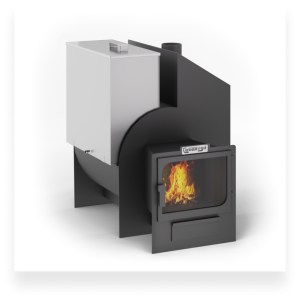 Печь-каменка САБАНТУЙ  3D-16 П панорамная дверца (8 - 16 м.куб) бак 80 л справа Печь-каменка САБАНТУЙ  3D-16 П панорамная дверца (8 - 16 м.куб) бак 80 л справа