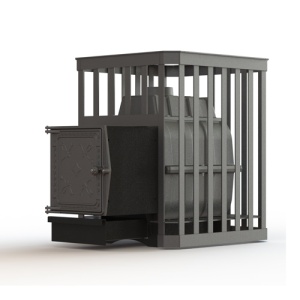 Печь-каменка  чугунная PAROVAR 24 СЕТКА КОВКА дверца 211 (14 - 24 м.куб)