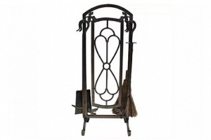 Каминный набор 400 AGК КОРИЧНЕВЫЙ 4 предмета Каминный набор 400 AGК КОРИЧНЕВЫЙ 4 предмета