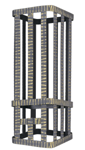 Сетка для камней ГРОЗА - УРАГАН 24 (250 х 250 х  650 мм) под шибер