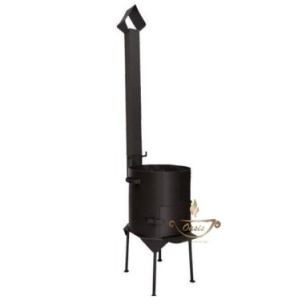 Печь под казан  22 л ПРЕМИУМ С ДЫМОХОДОМ сталь 2 мм Печь под казан  22 л ПРЕМИУМ С ДЫМОХОДОМ сталь 2 мм