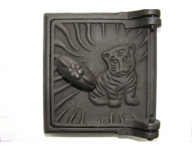 Дверца поддувальная ДП-1 Т с рисунком ТИГР (ПР: 150 х 160 мм) БЛМЗ (5)