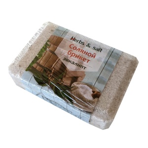 Соляной брикет для бани и сауны, ЭВКАЛИПТ (16)