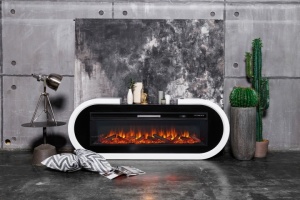 Портал  Soho 60 белый с черным для электроочага Vision 60 LED (RoyalFlame) Портал  Soho 60 белый с черным для электроочага Vision 60 LED (RoyalFlame)