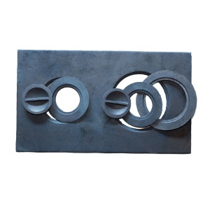 Плита П2-3 с двумя конфорками без ребер (ПР: 710 х 410 х 25 мм) 23 кг РУССКАЯ ПЕЧЬ