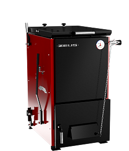 Котел отопительный ZEUS TURBO 22-30 кВт без автоматики угольный полуавтомат топливо - каменный уголь